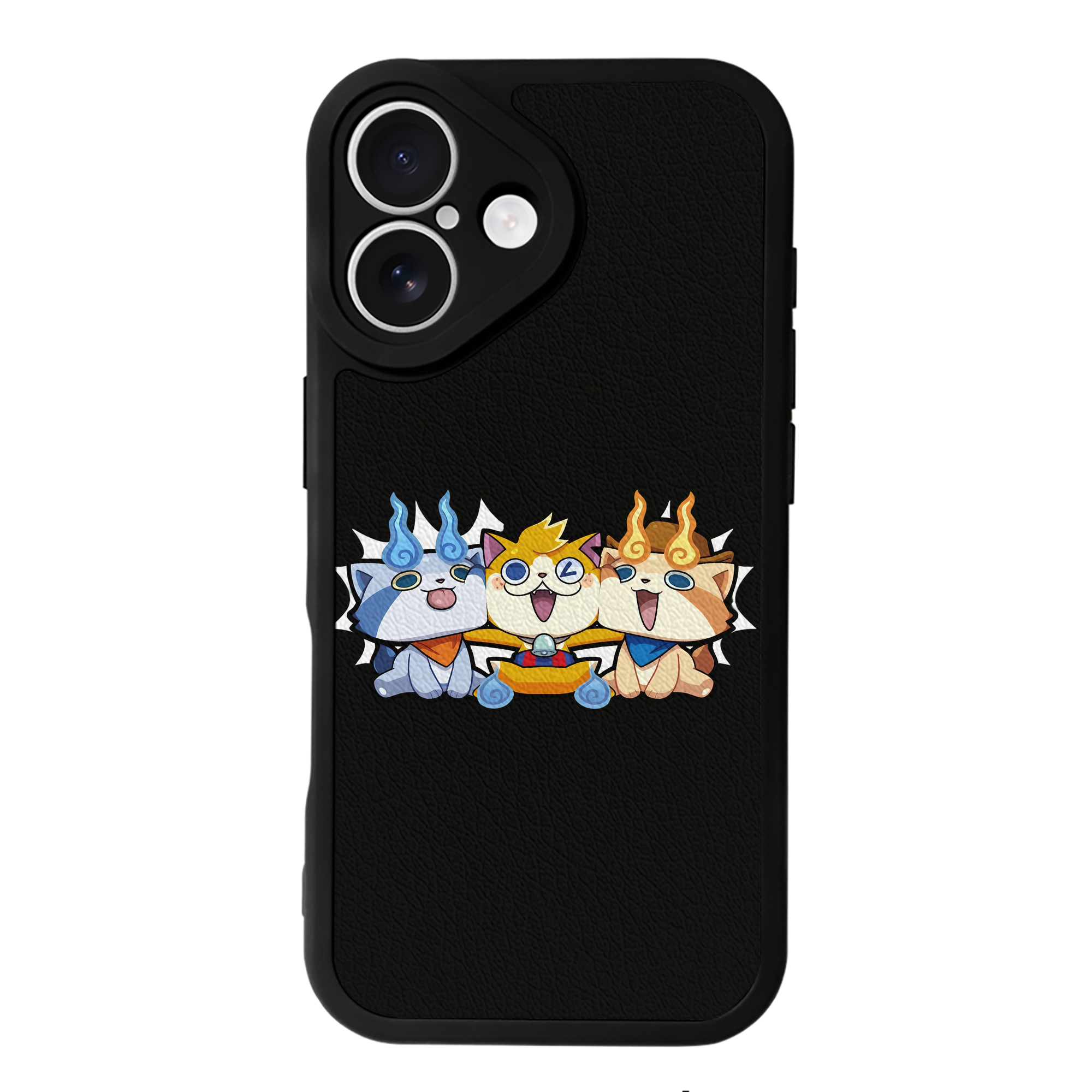 （画像用） 妖怪ウォッチ Yo-kai Watch 【iPhone 16シリーズ対応】シリコンスマホケース（レザー調） 材質：シリコン